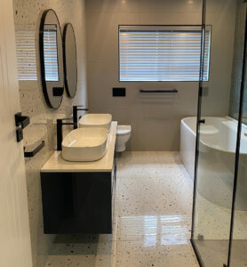 modern white black bathroom 1