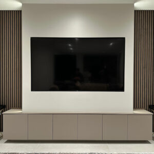 two tone contemporary wall unit 1